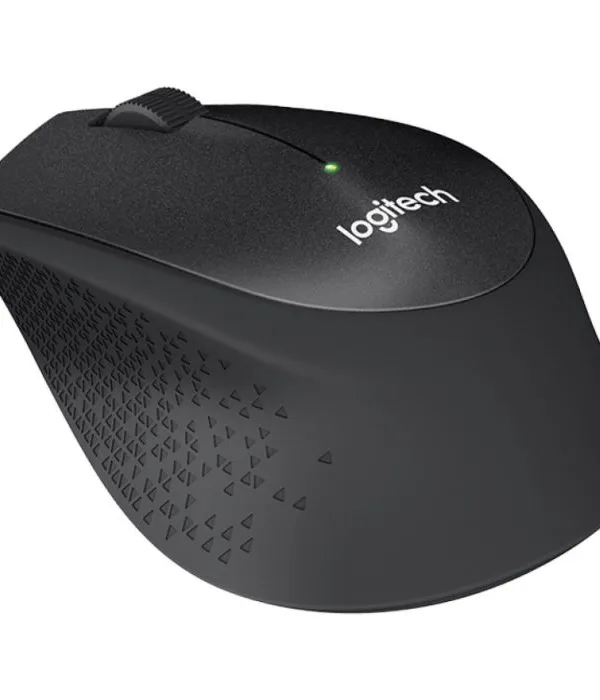 Logitech B330 Silent Plus brezžična miška, črna