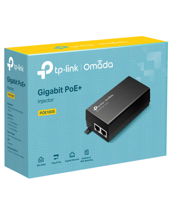 TP-LINK Omada POE160S Gigabit PoE+ Injector