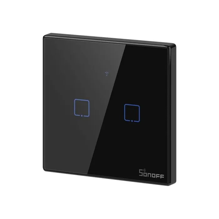 SONOFF pametno stensko stikalo Wi-Fi dvojno T3EU2C-TX