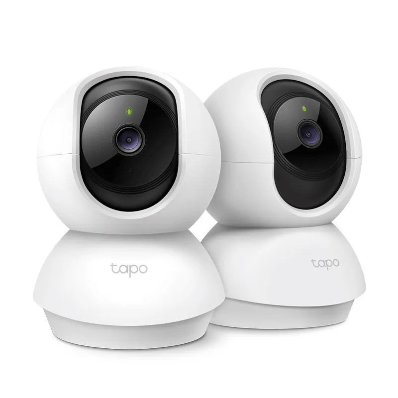 TP-LINK Tapo C210P2 3MP 2K 360° dnevno/nočna Pan/Tilt WiFi bela notranja nadzorna kamera 2 kom