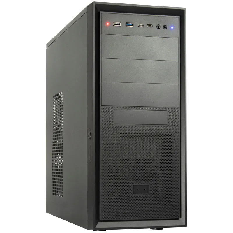 INTER-TECH IT-8862 PLAID midi-ATX črno ohišje
