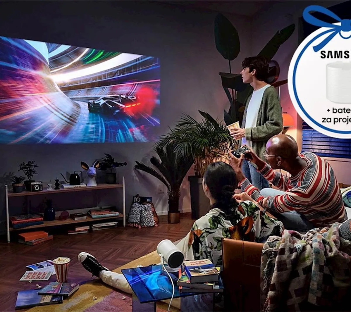 PROJEKTOR SAMSUNG FREESTYLE LFF3CLA + BATERIJA