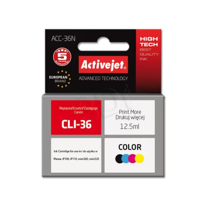 ActiveJet barvno črnilo Canon CLI-36