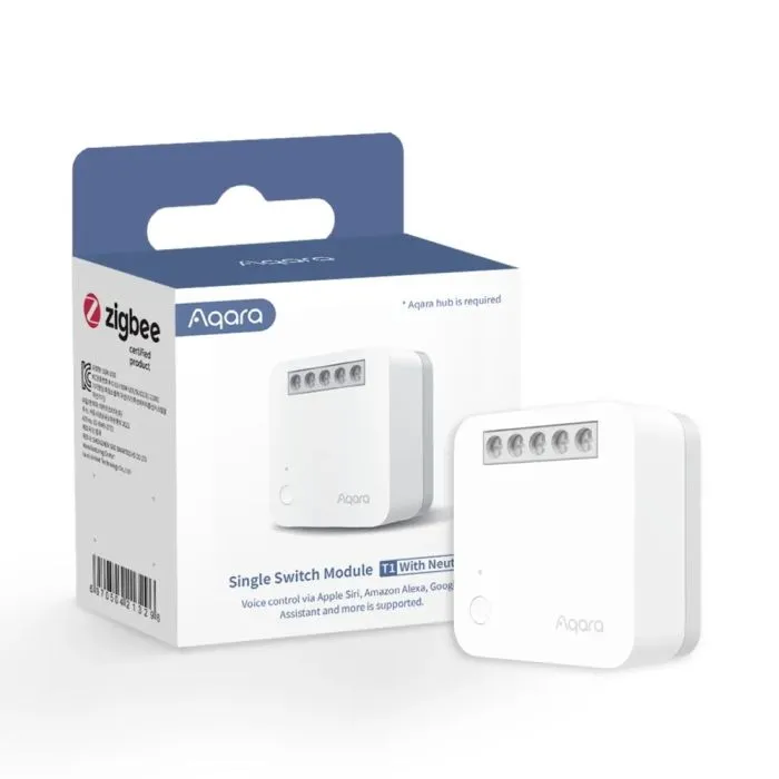 AQARA ENOJNO RELEJNO STIKALO ZIGBEE SSM-U02 brez nevtralnega vodnika