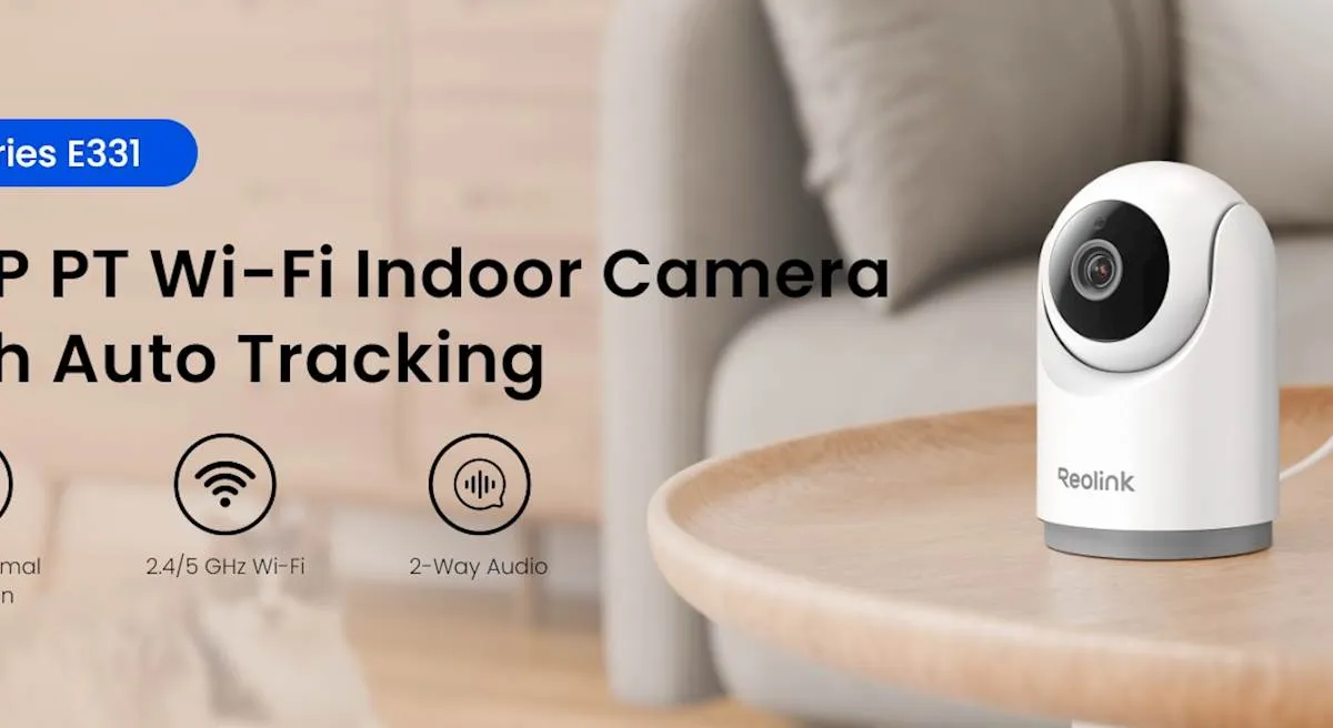 Reolink IP Kamera  E serija E331 Bela, 5MP, Nočni vid 12m, Dvosmerna komunikacija,  PAN/TILT