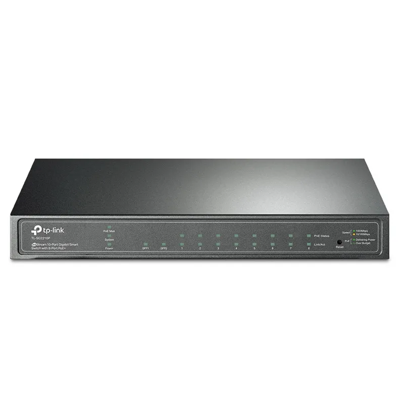 TP-LINK JetStream TL-SG2210P 10-Port 8x Gigabit PoE+ RJ45 2x gigabit SFP Smart mrežno stikalo switch