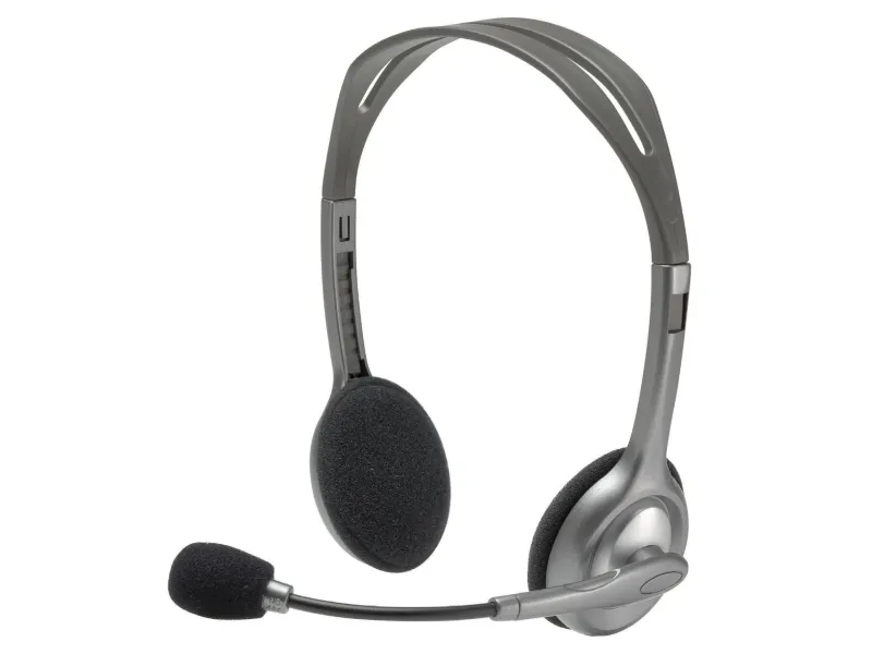 LOGITECH H110 sive slušalke z mikrofonom