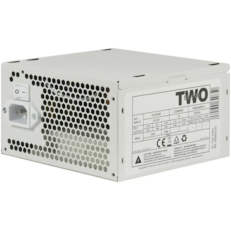 INTER-TECH SL-700 Plus TWO 700W ATX bel napajalnik - bulk pakiranje