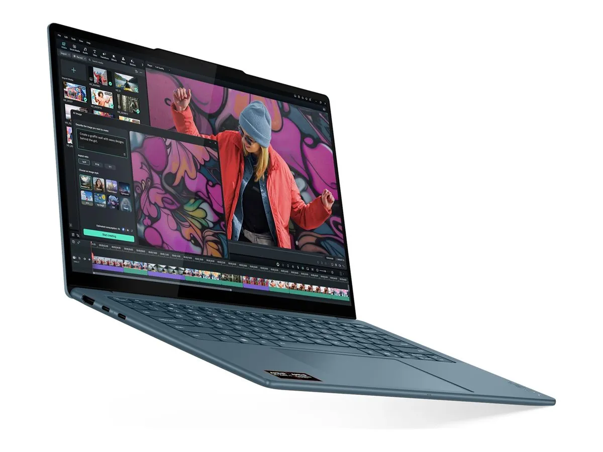 LENOVO Yoga Slim 7 AMD Ryzen AI 7 350 14inch WUXGA OLED 16GB 1TB UMA W11H Tidal Teal 2y