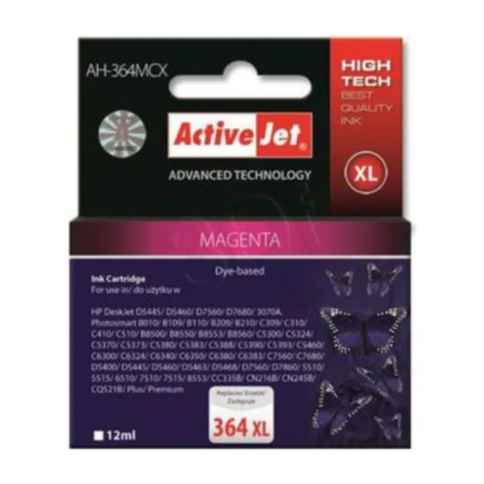 ActiveJet magenta črnilo HP CB324EE 364 XL