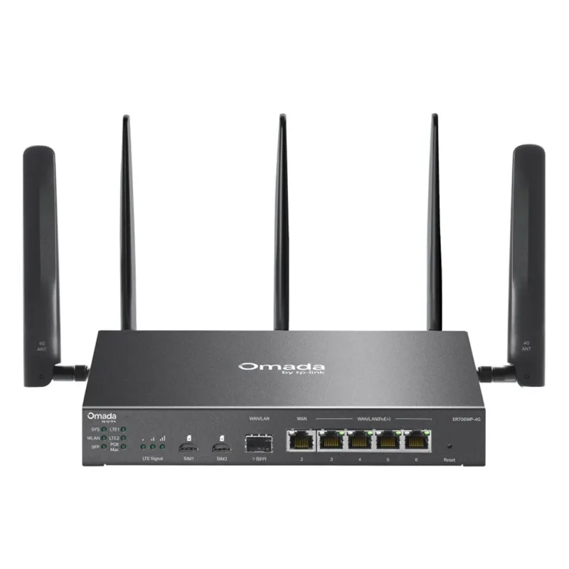 TP-LINK Omada ER706WP-4G AX3000 Gigabit VPN 4-port PoE+ usmerjevalnik router