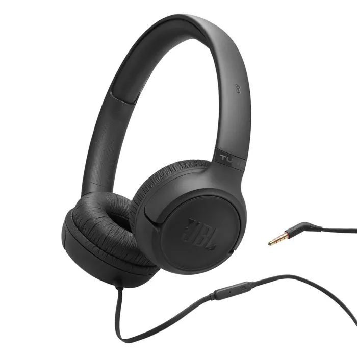 JBL Tune 530 žične naglavne slušalke, črne