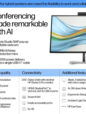 HP S5 Pro 527pm 27i QHD USB-C Conf MNTR