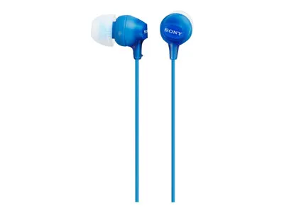 SONY MDR-EX15AP EX Series earphones with mic in-ear wired 3.5 mm jack blue