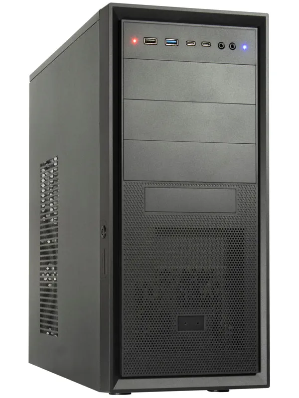 INTER-TECH IT-8862 PLAID midi-ATX črno ohišje