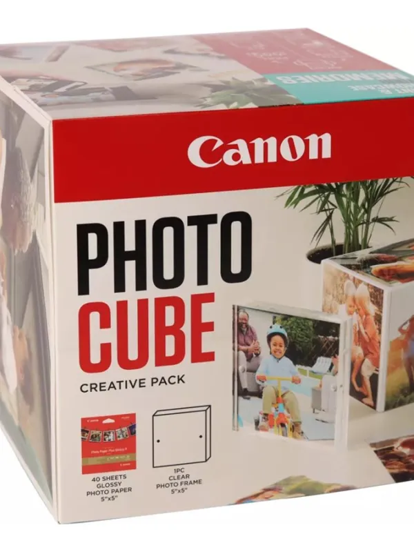 CANON pp-201 Ink Cartridge 5x5 Photo Cube Creative Pack White Blue