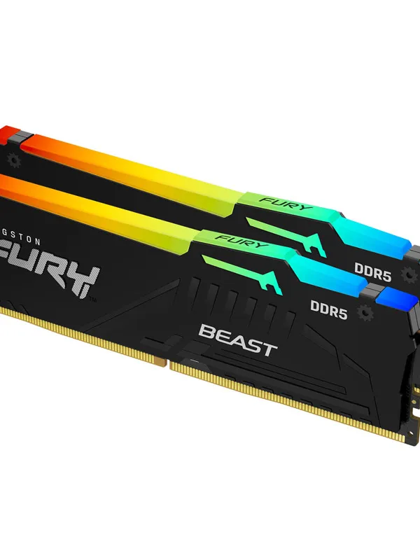 KINGSTON Fury Beast 16GB (2x8GB) 5600MT/s DDR5 CL38 EXPO KF556C36BBEAK2-16 RGB ram pomnilnik