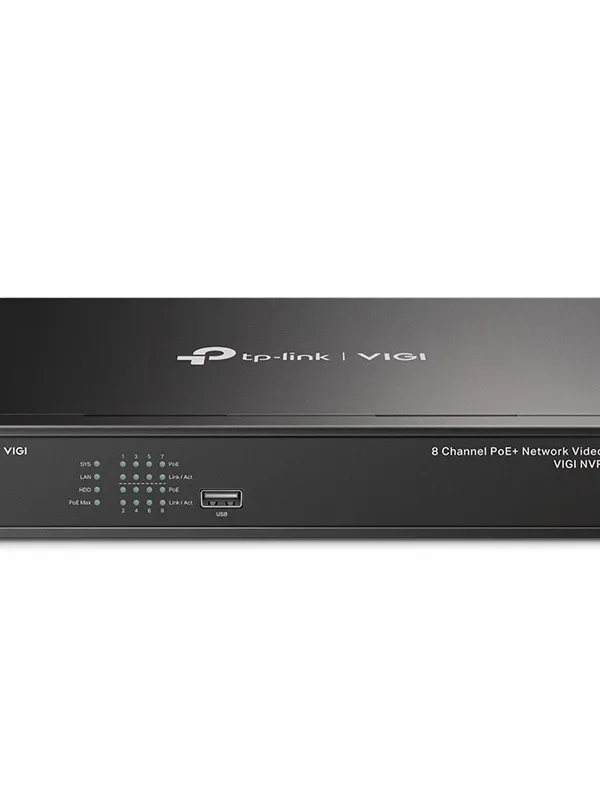 TP-LINK VIGI NVR1008H-8P 8 kanalni PoE 2xUSB 2.0 HDMI/VGA/LAN, video snemalnik