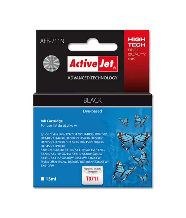 ActiveJet črno črnilo Epson T0711