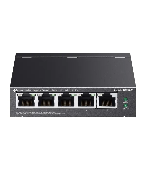 TP-LINK 5-Port Gigabit desktop switch stikalo z 4-Port PoE+