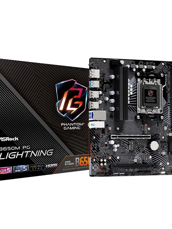 ASROCK B650M PG Lightning AM5 4xDDR5 mATX gaming osnovna plošča