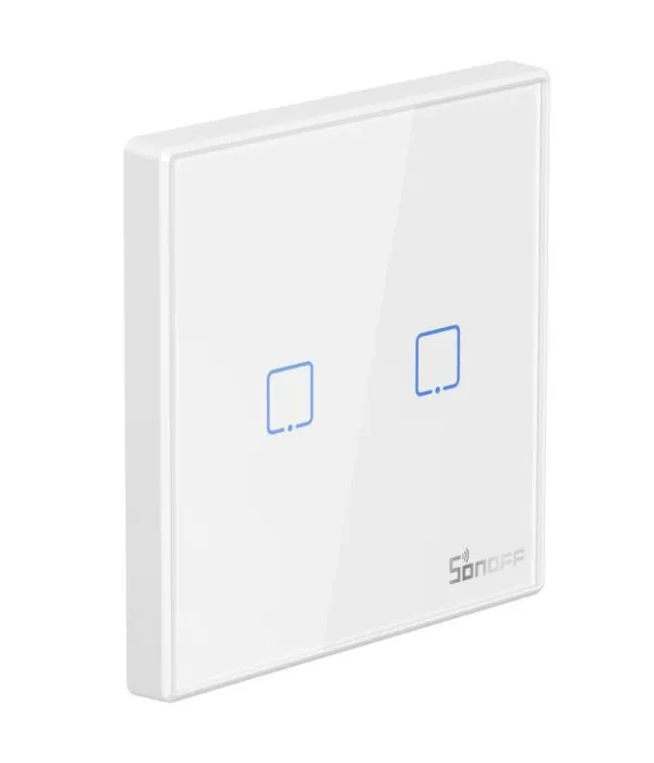 SONOFF brezžično pametno stensko stikalo 433MHz dvojno T2EU2C-RF