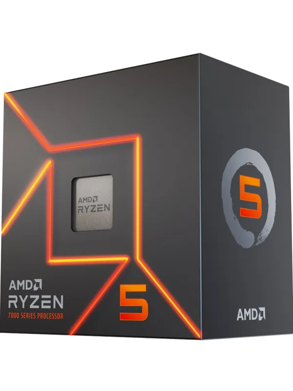 AMD Ryzen 5 7600 3,8/5,1GHz 32MB AM5 65W Wraith Prism hladilnik BOX procesor