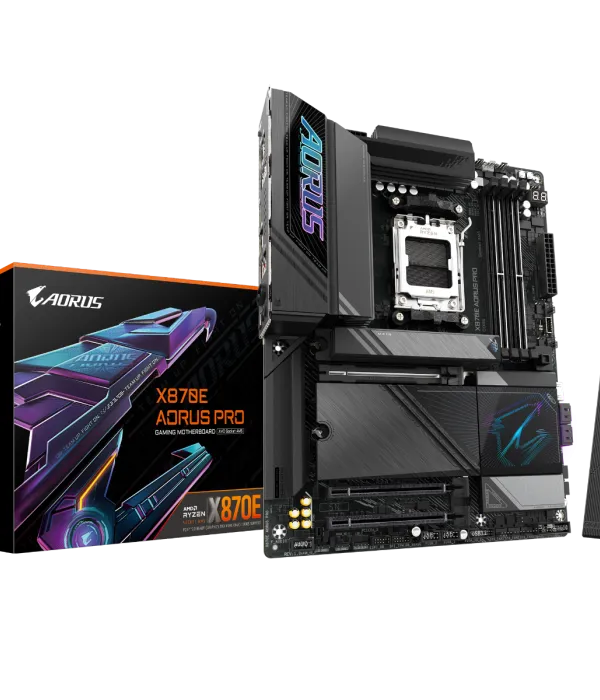 GIGABYTE X870E AORUS PRO, DDR5, SATA3, USB4, DP, 2.5GbE, WiFi 7, AM5 ATX