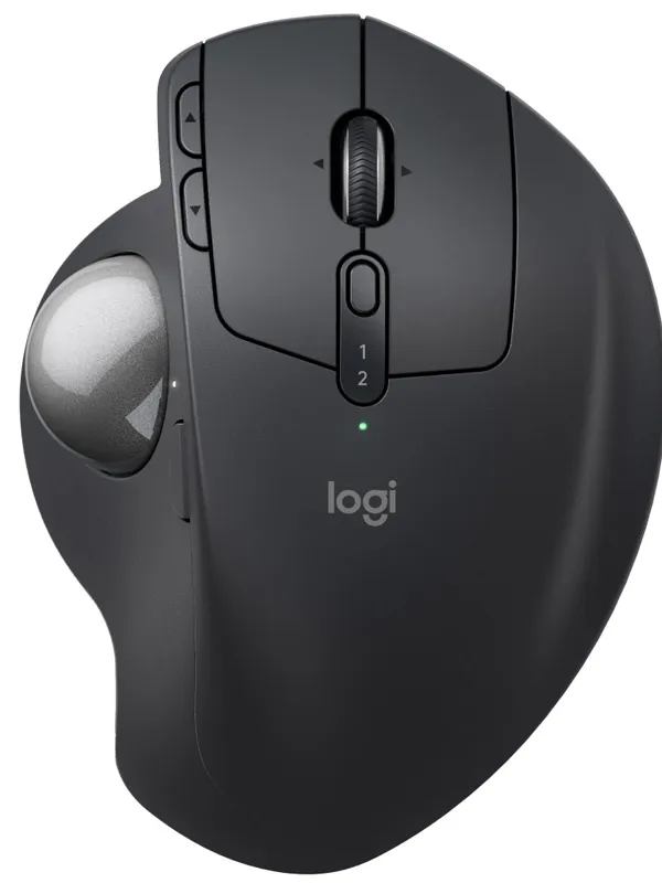 LOGITECH MX Ergo S brezžična Bluetooth USB optična grafitna miška