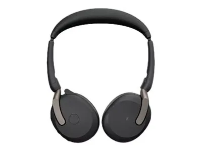 JABRA Evolve2 65 Flex UC Stereo Headset on-ear Bluetooth wireless active noise cancelling USB-A black Optimised for UC