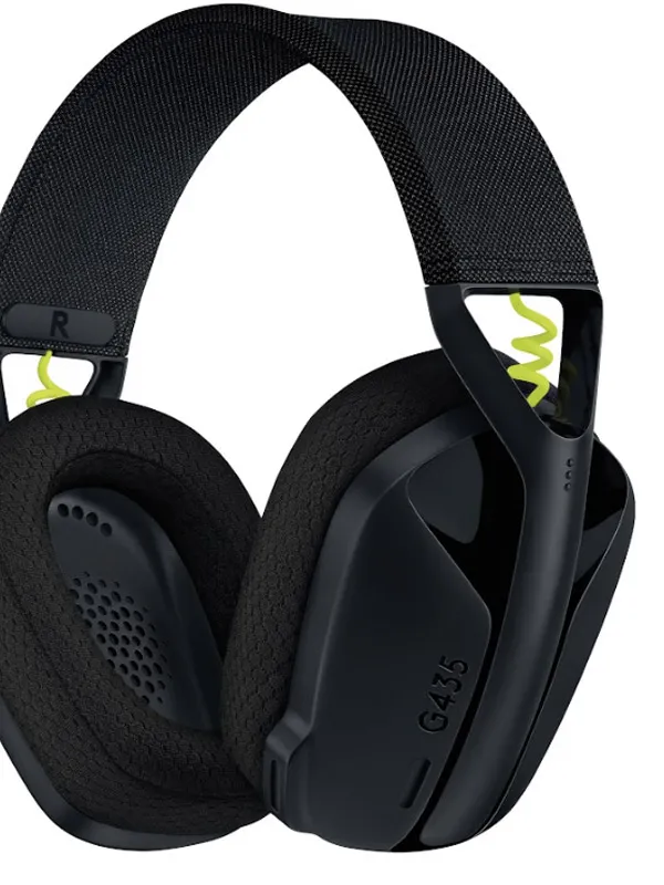LOGITECH G435 Wireless LightSpeed Gaming z mikrofonom črne slušalke
