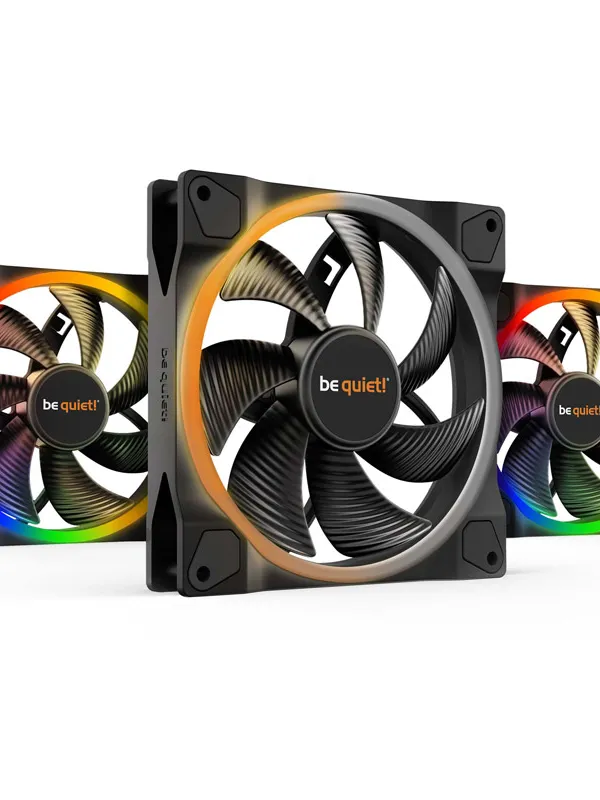 BE QUIET! LIGHT WINGS (BL078) triple pack RGB 140mm 4-pin PWM ventilator