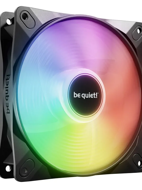 BE QUIET! LIGHT WINGS LX (BL132) Reverse 120mm 4-pin PWM ARGB črn ventilator
