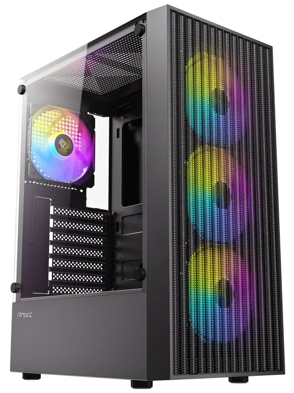 ANTEC AX27 RGB ELITE Midi-T ATX okno gaming črno ohišje