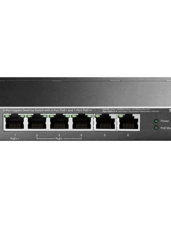 TP-LINK TL-SG1006PP 6-port Gigabit PoE+ 1xPoE++ Unmanaged mrežno stikalo switch