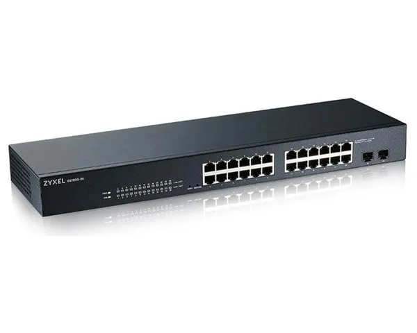 ZYXEL GS1900-24 v2 24-port GbE L2 Smart Switch rackmount fanless