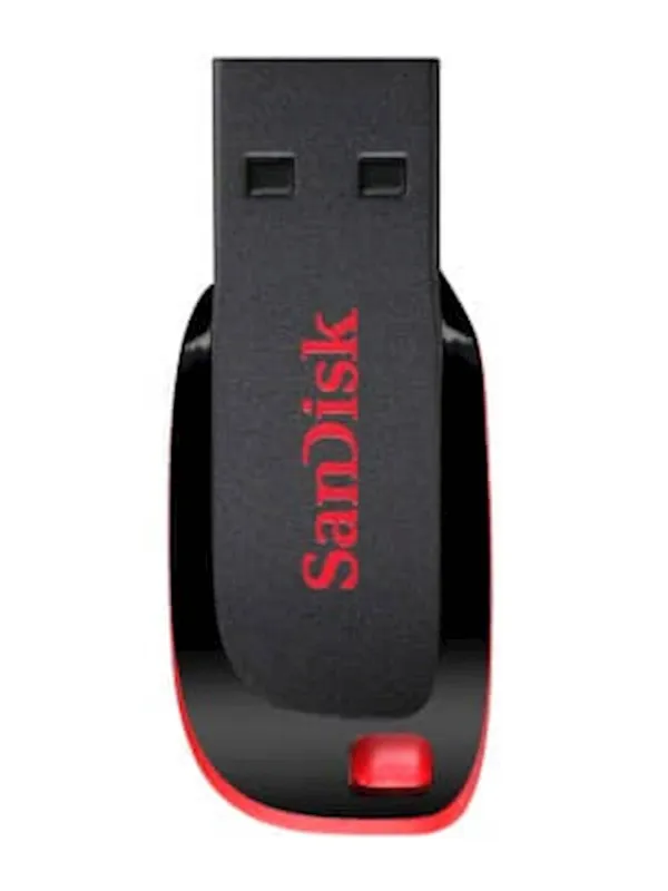USB DISK SANDISK 16GB CRUZER BLADE, 2.0, črno-rdeč, brez pokrovčka