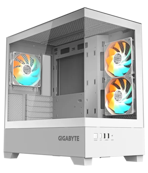 Gigabyte C201 PANORAMIC ICE ATX RGB osvetljeno ohišje, belo