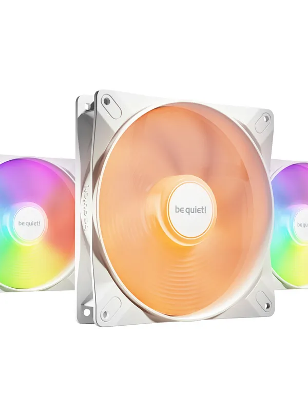 BE QUIET! LIGHT WINGS LX (BL128) RGB 140mm 4-pin PWM 3x beli ventilator