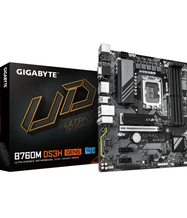 GIGABYTE B760M DS3H GEN5, DDR5, SATA3, USB3.2Gen2, DP, LGA1700 mATX