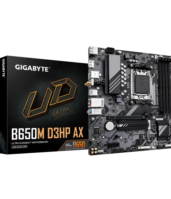 GIGABYTE B650M D3HP AX, DDR5, SATA3, USB3.2Gen1, DP, 2.5GbE, WiFi, AM5 mATX