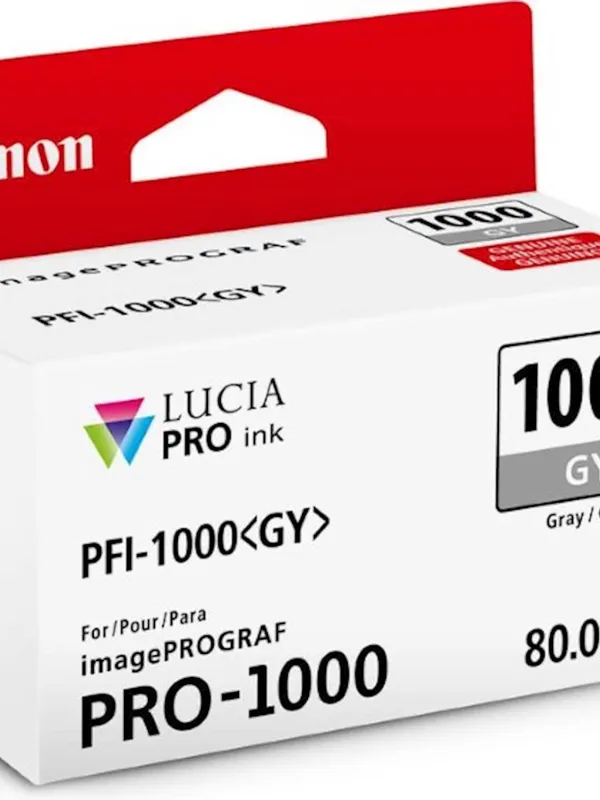 ČRNILO CANON PFI-1000 GREY ZA IMAGEPROGRAF PRO-1000, 80 ml