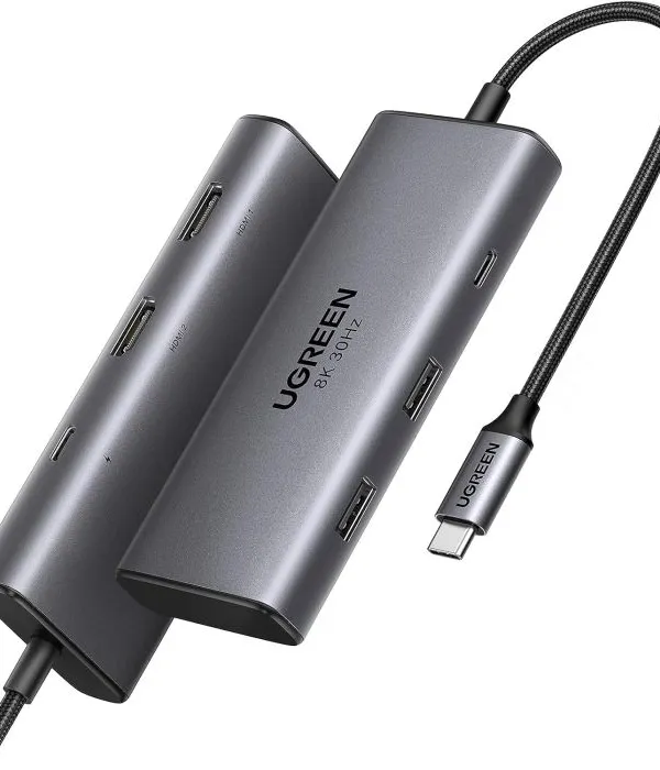 UGREEN 6v1 USB C Hub Dual HDMI 4K@60Hz, 100W PD