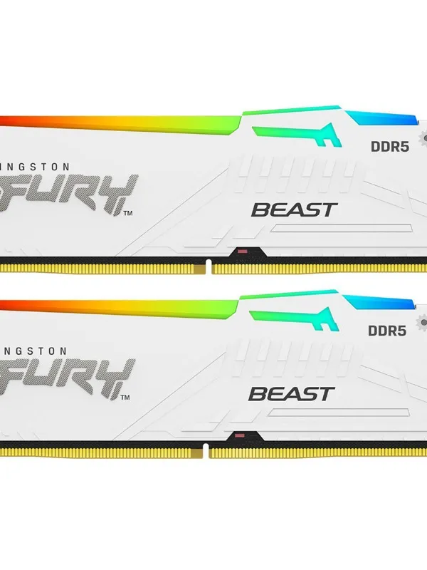 KINGSTON Fury Beast 64GB (2x32GB) 6000MT/s DDR5 CL30 XMP KF560C30BWEAK2-64 RGB beli ram pomnilnik