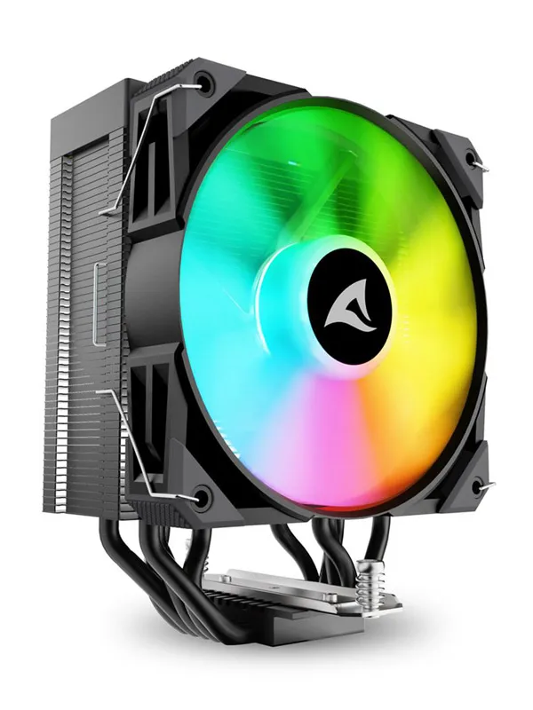 SHARKOON CPU A50 RGB BLACK AIR COOLER 120mm PWM 230W procesorski hladilnik