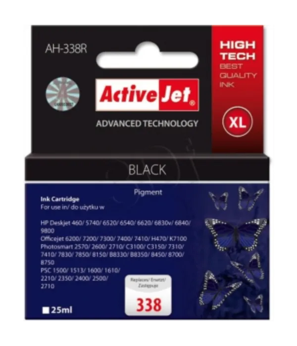 ActiveJet črno črnilo HP C8765EE 338