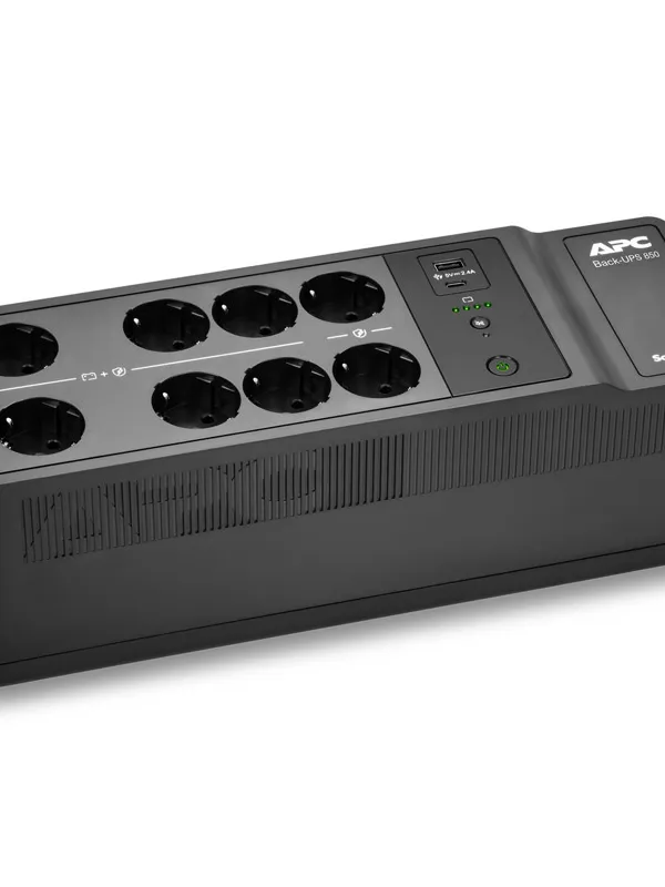 APC Back-UPS BE850G2-GR BE 850VA 520W 8xSchuko CEE7 USB-C/A prenapetostna zaščita razdelilec brezprekinitveno napajanje